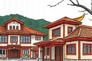 《残夜灯塔》悬疑漫画封面，暴雨中的灯塔光束